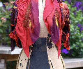 SOLD "Butterflies" Ruffle Shrug