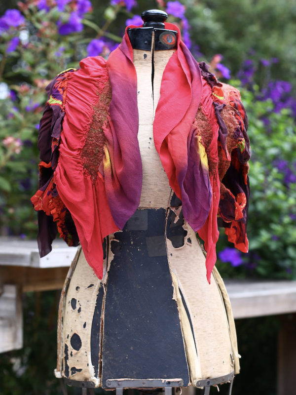 SOLD "Butterflies" Ruffle Shrug