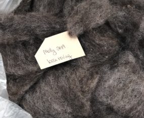 Molly's Un-dyed Dark Roving